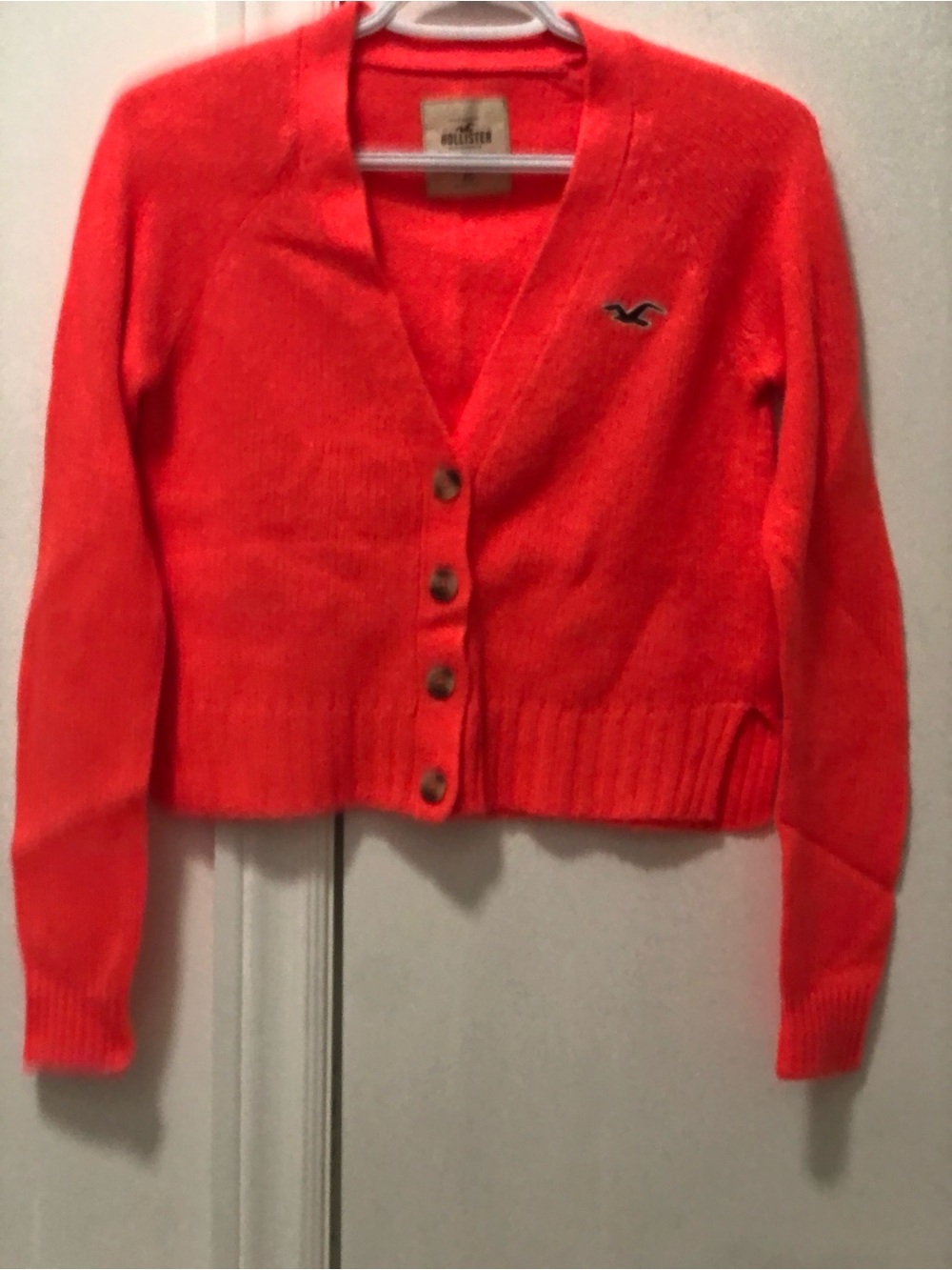 Preowned Hollister Crop Top Long Sleeve Sweater Sleeve Size Extra Small Women’s
